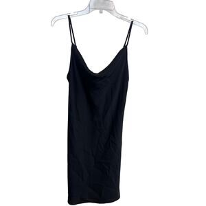 Urban Outfitters Black Cowl Neck Slip Mini Dress Women’s Small Adjustable
